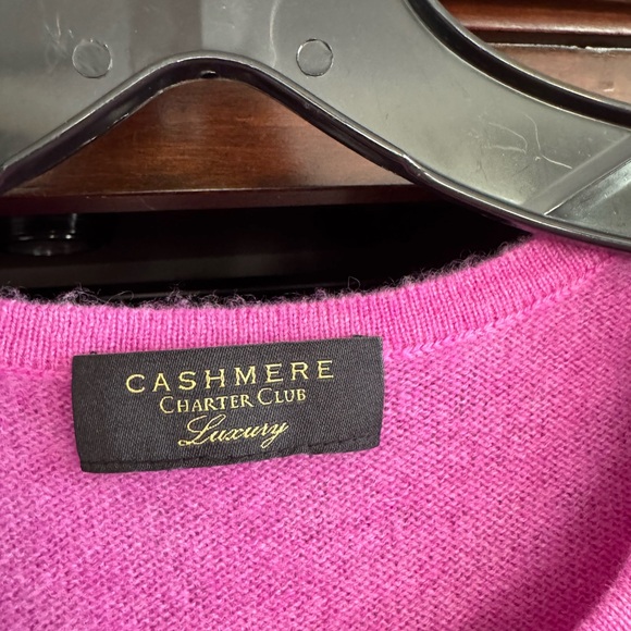 💗 Charter Club Luxury Cashmere Crewneck Sweater | Pink | Women’s Large - Picture 4 of 7
